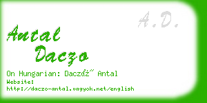 antal daczo business card